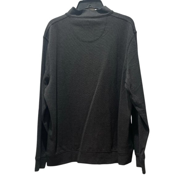 Men's 1/4 Zip Pullover, Kirkland Signature, L, Black, NWT - Picture 4 of 6